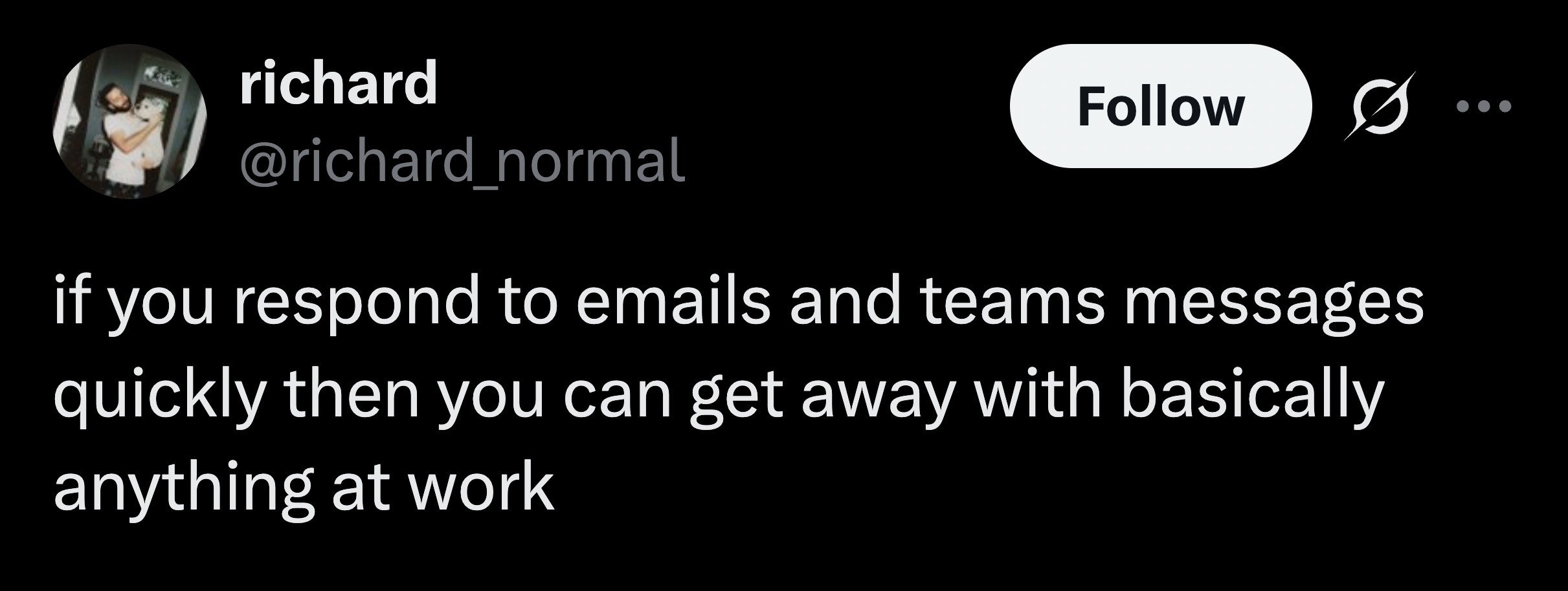 It's all about putting up a good front.